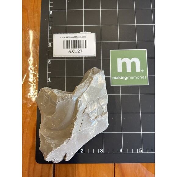 Gray Opaque Art Glass Cullet Slag Glass #5XL27 - Picture 6 of 6